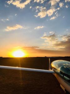 Landung bei Sunset